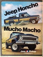 Vintage 1976 Jeep Honcho Mucho Macho original color Ad AM022 picture
