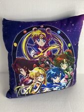 Sailor Moon Cushion x2 Anime Double Sided Blue Purple 30cm x 30cm picture