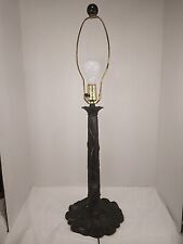 VTG 1975 GIM Table Lamp Elephant Ears Flowers Climbing Vines NEEDS CLEANING  picture