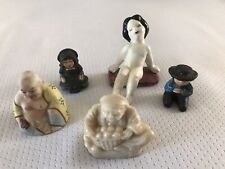 Vintage Miniature Buddah, Woman,Couple, Girl. Lot of 5 picture