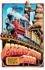 Knotts Berry Farm Ghost Town Calico Railroad Mine Ride Vintage Restored Poster picture