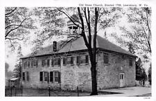 LEWISBURG, WV West Virginia   OLD STONE CHURCH~Erected 1796    B&W 1942 Postcard picture