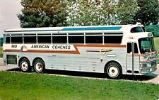 AMERICAN COACHES CHARTER BUS, WASHINGTON, MISSOURI, VINTAGE POSTCARD (N20) picture