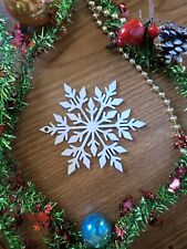 5 Inch Wooden Snowflake  Ornaments picture