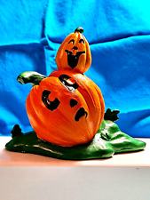 Halloween Jack O Lantern Resin Figurine Rare Pumpkin Collectible 4