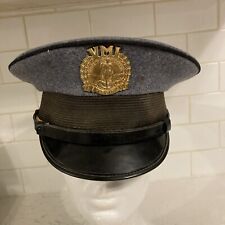 Virginia Military Institute, VMI Cadet Visor Hat Cap with Badge and Buttons USA picture