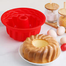 Silicone Bundt Cake Pan Silicone Cake Mold, Bakeware Non Stick 9 Inch Bundt Pan picture