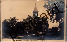 1907 GRADE SCHOOL, DODGEVILLE, WIS,  RPPC postcard jj223 picture