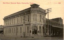 Clarksville Texas Red River National Bank Vintage Postcard 1910s picture