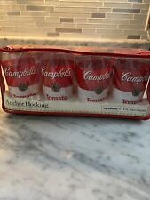 Campbell Soup Juice Cups- Anchor Hocking Set Of 4 - 8 Oz Juice Cups picture