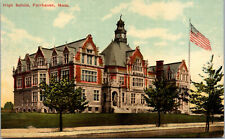 Vtg 1910s High School Academy Fairhaven Massachusetts MA Unused Postcard picture