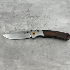 New Benchmade Mini 15085-2 Crooked River- Wood Handle CPM-S30V Folding Knife picture
