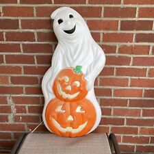 Vintage Grand Venture Ghost with Pumpkins Halloween Blow Mold 31