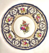 1928 Royal Doulton Hand Painted Artist Signed Dated Floral English Plate Mint Sh picture