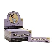 👧Blazy Susan King Size 50 Pks Purple King Slim Rolling Paper 50 Papers Per Pack picture