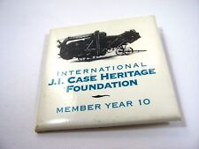 Vintage Collectible Pin Button: JI Case Heritage Foundation Antique Tractor 10 picture