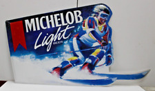 Rare Michelob Light Snow Ski Vintage Beer Sports Sign Bar Man Cave  30