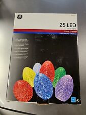GE 25 LED G-35 Bulb 8 Color Changing Effects Christmas Light Show 20 Ft 0394557 picture