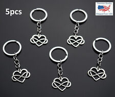 5x PCS Heart Infinity Love Forever Keychain Valentine's Day Gift Key Chain Ring picture