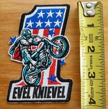 Legendary Daredevil Evel Knievel #1 Wheelie Embroidered Patch New picture