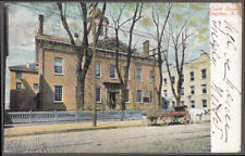Horse & wagon at The Court House in Kingston NY undivided back postcard 1912 picture