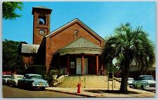 Vtg Palatka Florida FL First Presbyterian Church 1950s View Old Postcard picture