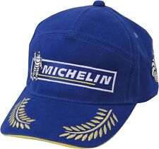MICHELIN Winner's Cap Blue Yellow Champion Free Size Cotton Unused Rare Japan picture