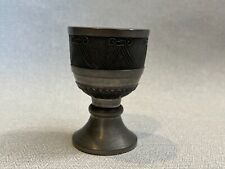 Vintage T.B Pewter Pein Zinn German Cup Goblet, 3 3/4