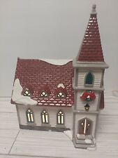 Vintage 1994 🎄 DEPT 56 Snow Village Shady Oak Church 54623 Christmas W/ Light🎄 picture