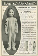 1919 Quack Medicine  Dr Denton Sleeping Garment Print Ad MICH. picture
