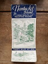 Vintage 1930s Nantucket Island Travel Resort Brochure Thirty Miles At Sea picture
