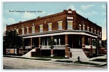 c1910's Hotel Leatherock Exterior Cherryvale Roadside Kansas KS Trees Postcard picture