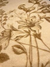 Vintage Somma Italy Wool Blanket 96x83 Crushed Velvet Trim Thick & Warm picture