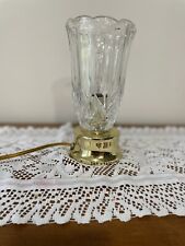 Vintage Style Bright Lead Crystal Electric Torch Lamp picture
