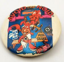 Vtg 1987 Domino's Pizza AVOID THE NOID Pinback Button 