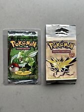 EMPTY WRAPPER ONLY Pokemon Jungle & Fossil Open Edition Booster Pack Wrap Art picture