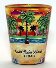 South Padre Island Texas Yellow Palms In-and-Out Shot Glass picture