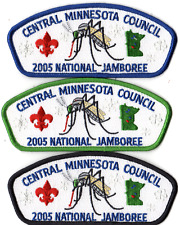 2005 Jamboree Central Minnesota Council MN Set of 3 JSP Bdr (AR493) picture