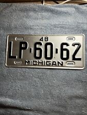 1948 Michigan License Plate LP-60-62 Repaint picture