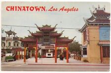 Postcard CA Chinatown Gate Monument Central Plaza Los Angeles California c1960s  picture