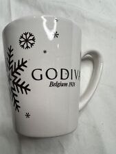 Godiva Belgium Christmas Snowflake Coffee Tea Mug Dishwasher Safe A010723 picture