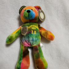 Timeless Toys Quarter Bear 2001 #18 Louisiana Plush Beanie Collectible picture