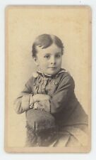 Antique CDV Circa 1870s Beautiful Young Girl in Dress Scholten St. Louis, MO picture