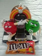 Vintage M&M Rock and Roll M & M Juke Box Dispenser Red Green Candy Mars picture