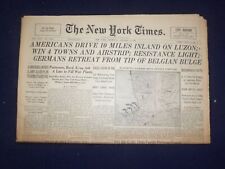 1945 JAN 11 NEW YORK TIMES - AMERICANS DRIVE 10 MILES INLAND ON LUZON - NP 6649 picture