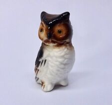 Miniature OWL Ceramic Figurine 1-1/4