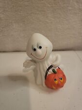 Vintage Brinn's Ceramic Ghost pumpkin Halloween Figurine Figure JOL 3