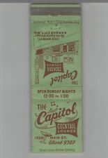 Matchbook Cover The Capitol Cocktail Lounge Kansas City, Mo picture