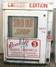Vintage NewsVend Model 100 Newspaper Vending Machine Marion Chronicle Ohio picture