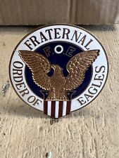 Fraternal Order Of Eagles Car Radiator Badge Emblem picture